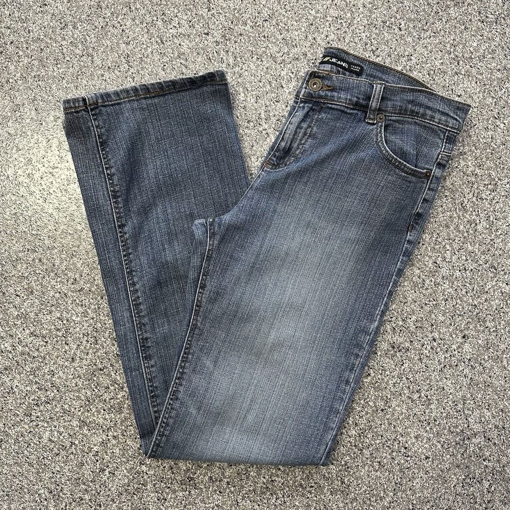 DKNY Jeans Womens 8 29x30 Mid Rise Straight Leg Vintage Medium Wash Stretch